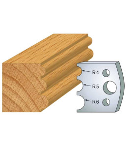 Jeu De 2 Fers Profiles Acier Ht.40Mm N°090 ref 800.090 Leman