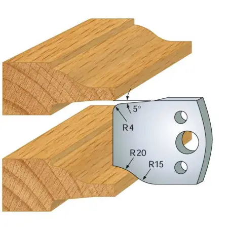 Jeu De 2 Fers Profiles Acier Ht.40Mm N°100 ref 800.100 Leman