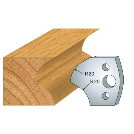 Jeu De 2 Fers Profiles Acier Ht.40Mm N°120 ref 800.120 Leman