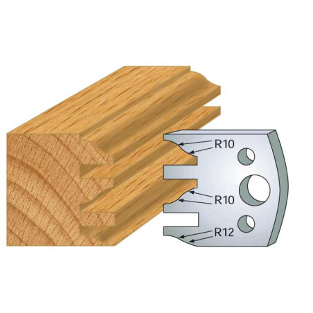 Jeu De 2 Fers Profiles Acier Ht.40Mm N°124 ref 800.124 Leman