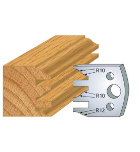Jeu De 2 Fers Profiles Acier Ht.40Mm N°124 ref 800.124 Leman