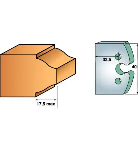 Jeu De 2 Fers Bruts A Profiler N° 193 ref 800.193 Leman