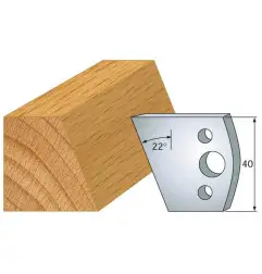 Jeu De 2 Contre-Fers Profiles Ht.40Mm N°1 ref 801.001 Leman