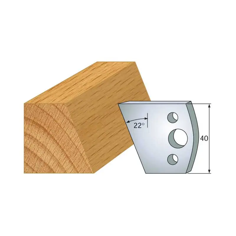 Jeu De 2 Contre-Fers Profiles Ht.40Mm N°1 ref 801.001 Leman