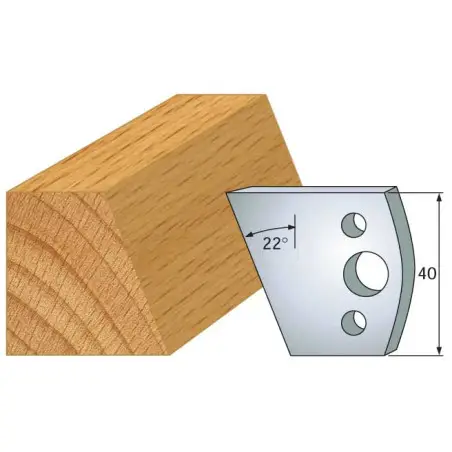Jeu De 2 Contre-Fers Profiles Ht.40Mm N°1 ref 801.001 Leman