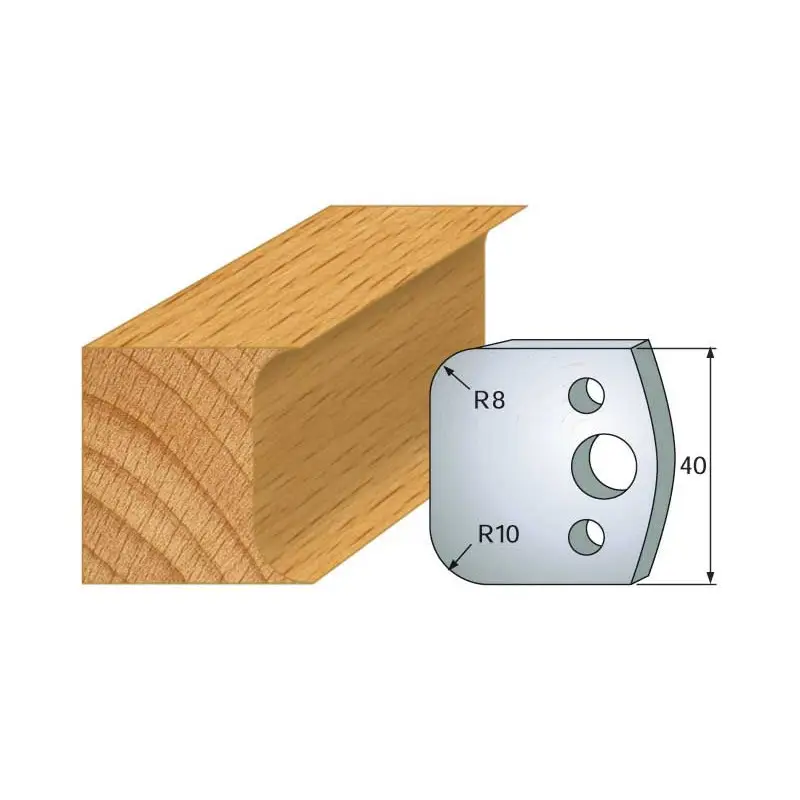 Jeu De 2 Contre-Fers Profiles Ht.40Mm N°3 ref 801.003 Leman