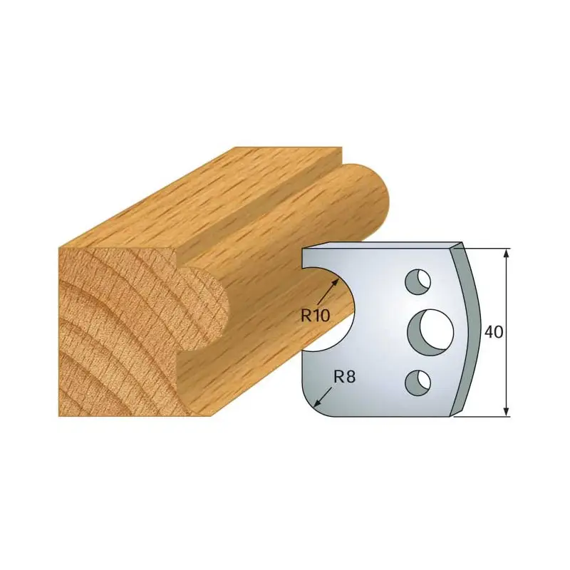 Jeu De 2 Contre-Fers Profiles Ht.40Mm N°4 ref 801.004 Leman