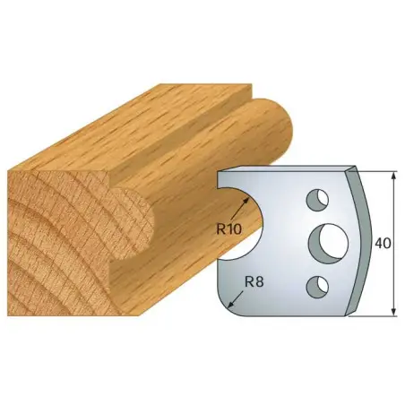 Jeu De 2 Contre-Fers Profiles Ht.40Mm N°4 ref 801.004 Leman
