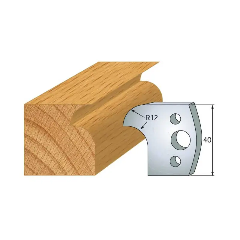 Jeu De 2 Contre-Fers Profiles Ht.40Mm N°5 ref 801.005 Leman