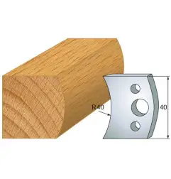 Jeu De 2 Contre-Fers Profiles Ht.40Mm N°8 ref 801.008 Leman