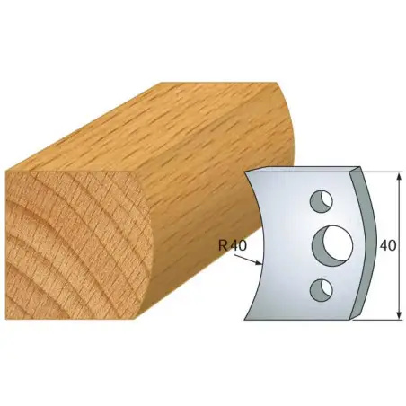 Jeu De 2 Contre-Fers Profiles Ht.40Mm N°8 ref 801.008 Leman