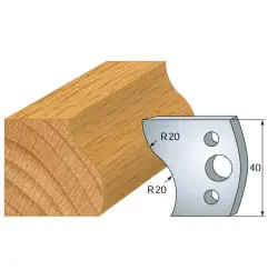 Jeu De 2 Contre-Fers Profiles Ht.40Mm N°9 ref 801.009 Leman