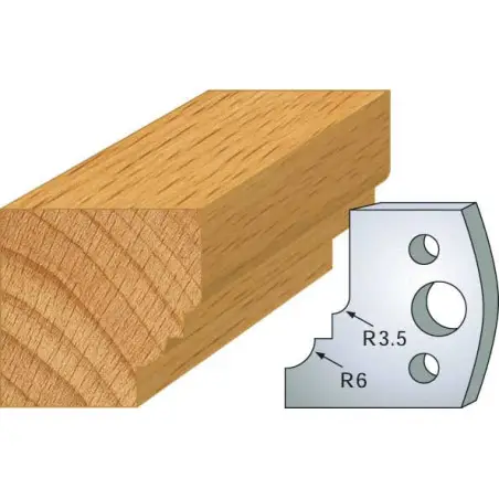 Jeu De 2 Contre-Fers Profiles Ht.40Mm N°19 ref 801.019 Leman