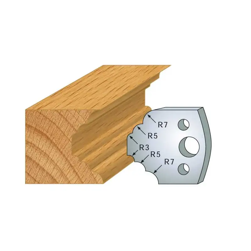 Jeu De 2 Contre-Fers Profiles Ht.40Mm N°21 ref 801.021 Leman