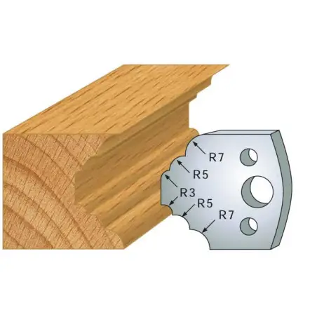 Jeu De 2 Contre-Fers Profiles Ht.40Mm N°21 ref 801.021 Leman