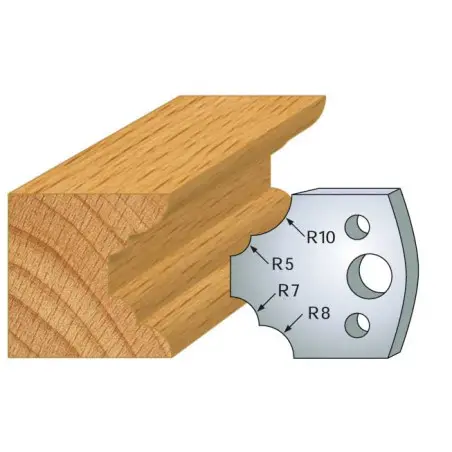 Jeu De 2 Contre-Fers Profiles Ht.40Mm N°22 ref 801.022 Leman
