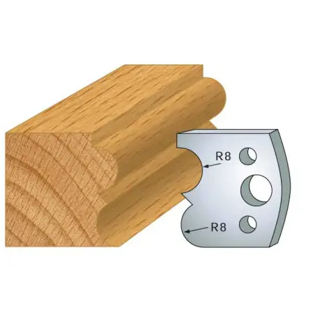 Jeu De 2 Contre-Fers Profiles Ht.40Mm N°28 ref 801.028 Leman