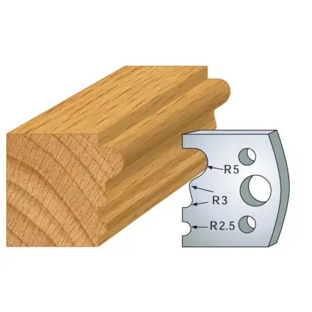 Jeu De 2 Contre-Fers Profiles Ht.40Mm N°33 ref 801.033 Leman
