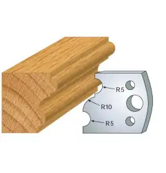 Jeu De 2 Contre-Fers Profiles Ht.40Mm N°52 ref 801.052 Leman