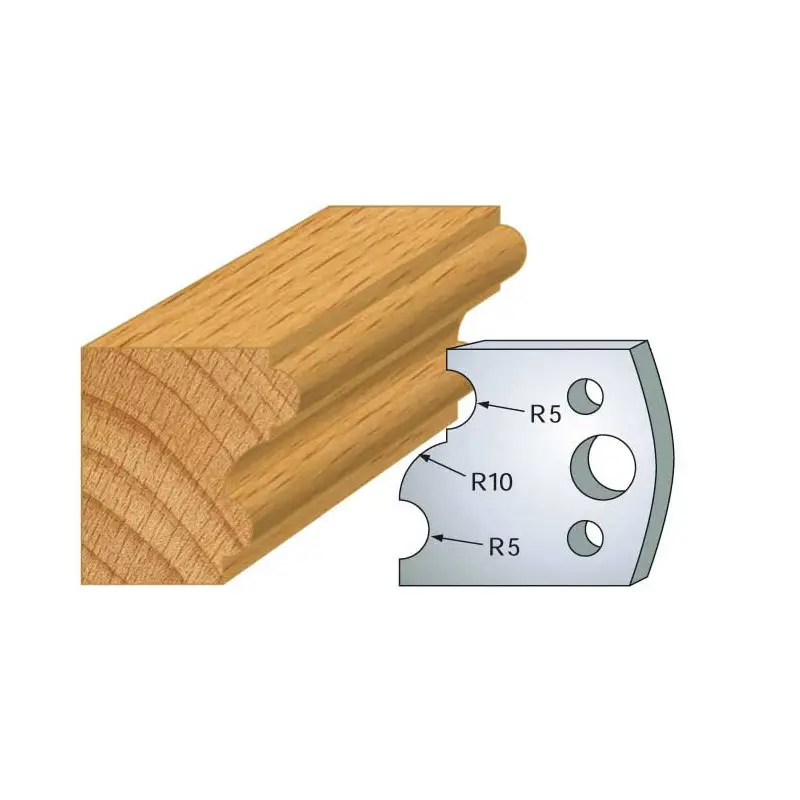 Jeu De 2 Contre-Fers Profiles Ht.40Mm N°52 ref 801.052 Leman