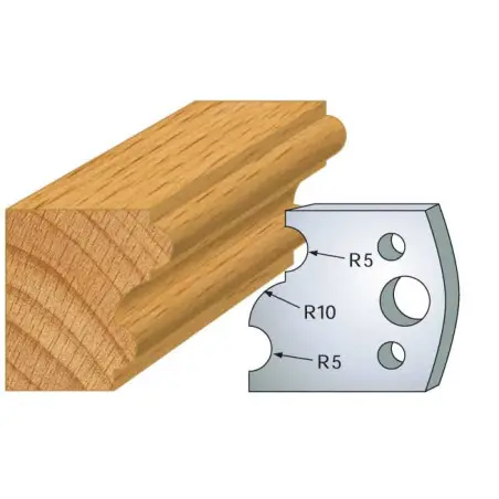 Jeu De 2 Contre-Fers Profiles Ht.40Mm N°52 ref 801.052 Leman