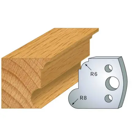 Jeu De 2 Contre-Fers Profiles Ht.40Mm N°54 ref 801.054 Leman
