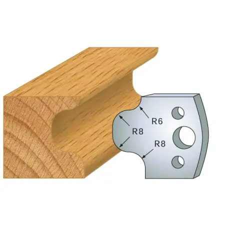 Jeu De 2 Contre-Fers Profiles Ht.40Mm N°56 ref 801.056 Leman