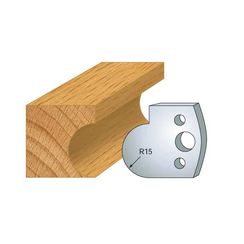 Jeu De 2 Contre-Fers Profiles Ht.40Mm N°65 ref 801.065 Leman