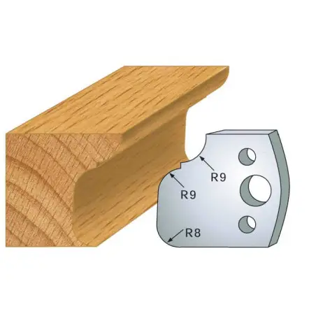 Jeu De 2 Contre-Fers Profiles Ht.40Mm N°68 ref 801.068 Leman