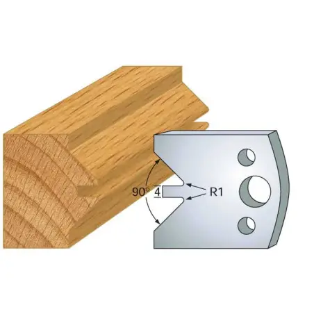 Jeu De 2 Contre-Fers Profiles Ht.40Mm N°71 ref 801.071 Leman