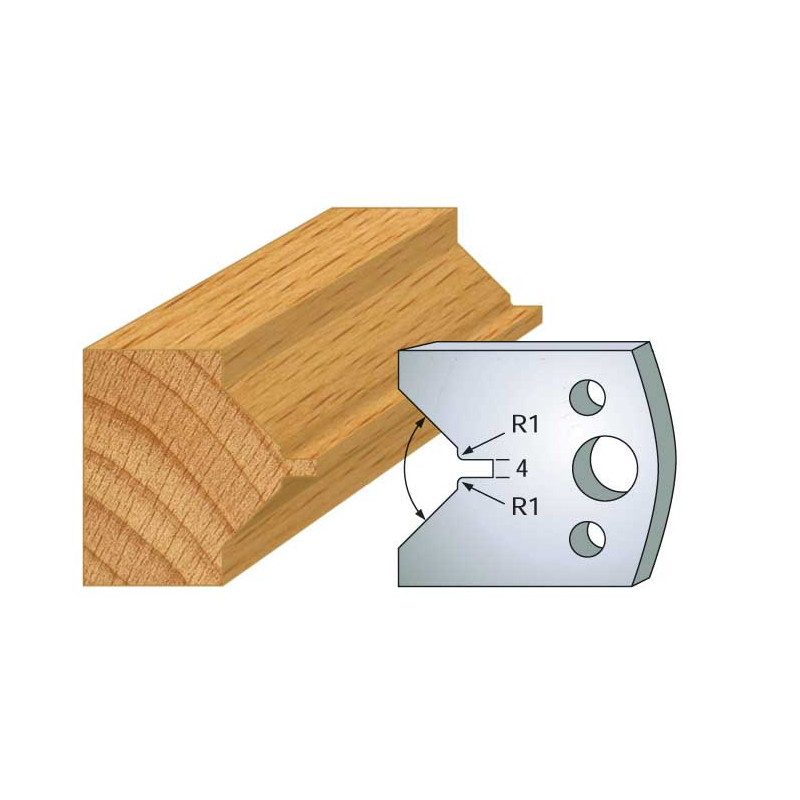 Jeu De 2 Contre-Fers Profiles Ht.40Mm N°72 ref 801.072 Leman