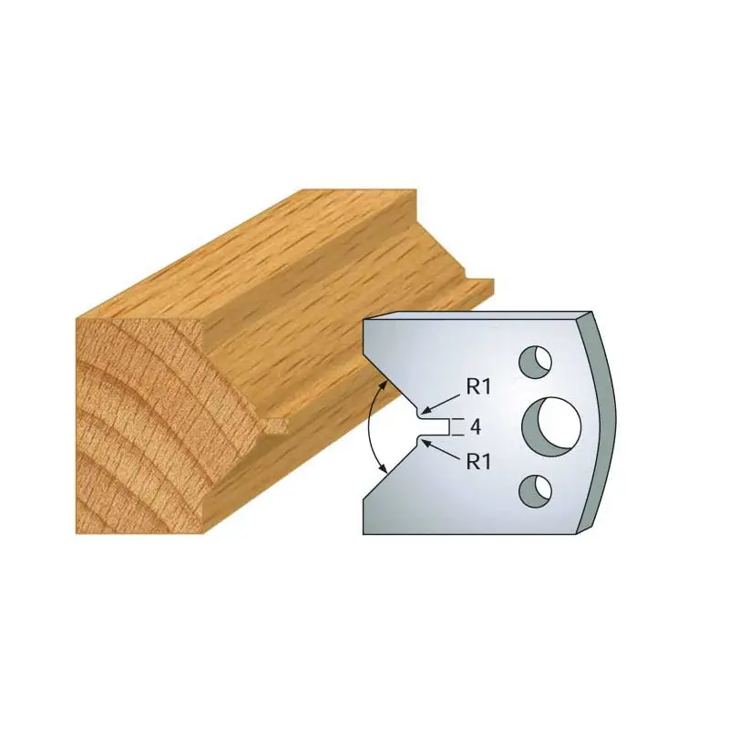 Jeu De 2 Contre-Fers Profiles Ht.40Mm N°72 ref 801.072 Leman