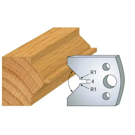 Jeu De 2 Contre-Fers Profiles Ht.40Mm N°72 ref 801.072 Leman