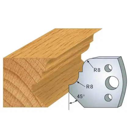 Jeu De 2 Contre-Fers Profiles Ht.40Mm N°73 ref 801.073 Leman
