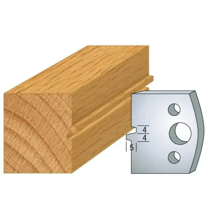 Jeu De 2 Contre-Fers Profiles Ht.40Mm N°74 ref 801.074 Leman