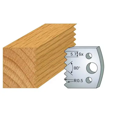 Jeu De 2 Contre-Fers Profiles Ht.40Mm N°77 ref 801.077 Leman