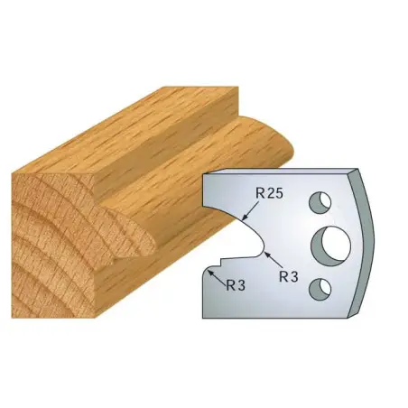 Jeu De 2 Contre-Fers Profiles Ht.40Mm N°78 ref 801.078 Leman