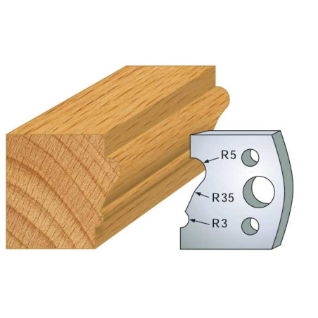 Jeu De 2 Contre-Fers Profiles Ht.40Mm N°81 ref 801.081 Leman