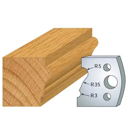 Jeu De 2 Contre-Fers Profiles Ht.40Mm N°81 ref 801.081 Leman