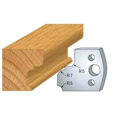 Jeu De 2 Contre-Fers Profiles Ht.40Mm N°82 ref 801.082 Leman
