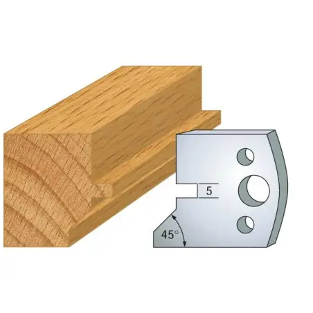 Jeu De 2 Contre-Fers Profiles Ht.40Mm N°83 ref 801.083 Leman