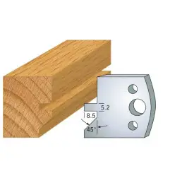 Jeu De 2 Contre-Fers Profiles Ht.40Mm N°84 ref 801.084 Leman