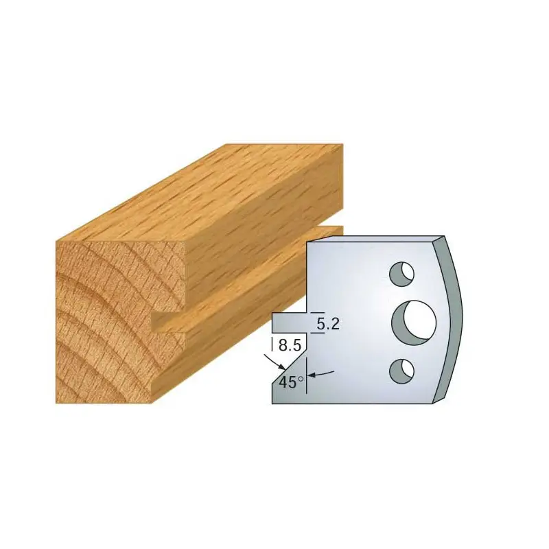 Jeu De 2 Contre-Fers Profiles Ht.40Mm N°84 ref 801.084 Leman