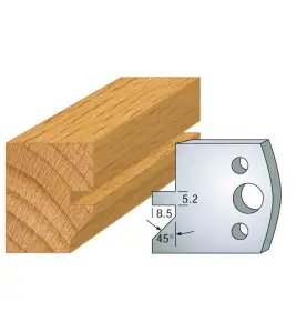 Jeu De 2 Contre-Fers Profiles Ht.40Mm N°84 ref 801.084 Leman