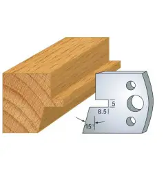 Jeu De 2 Contre-Fers Profiles Ht.40Mm N°85 ref 801.085 Leman