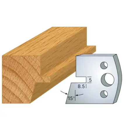 Jeu De 2 Contre-Fers Profiles Ht.40Mm N°85 ref 801.085 Leman