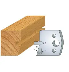 Jeu De 2 Contre-Fers Profiles Ht.40Mm N°86 ref 801.086 Leman