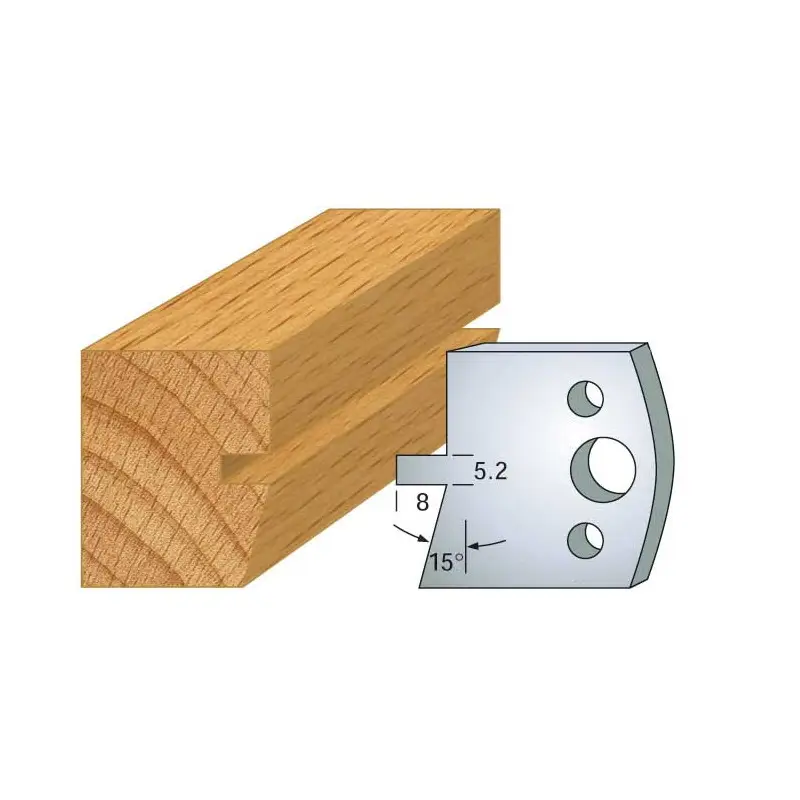 Jeu De 2 Contre-Fers Profiles Ht.40Mm N°86 ref 801.086 Leman
