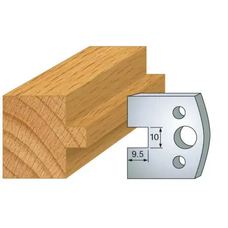 Jeu De 2 Contre-Fers Profiles Ht.40Mm N°92 ref 801.092 Leman