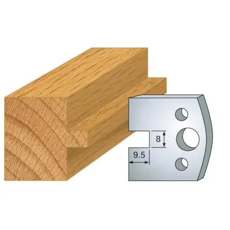 Jeu De 2 Contre-Fers Profiles Ht.40Mm N°95 ref 801.095 Leman